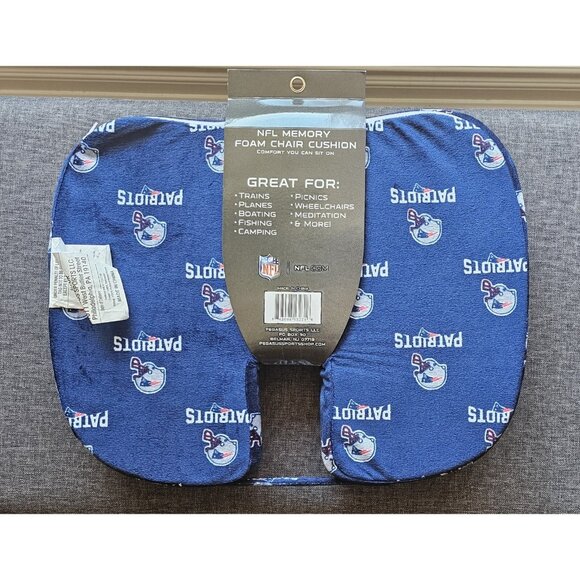 NFL MEMORY FOAM CHAIR CUSHION~NEW ENGLAND PATRIOTS - Picture 3 of 7